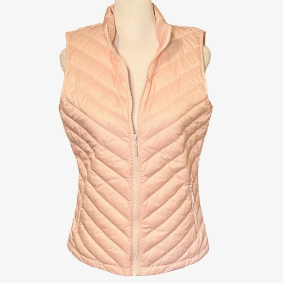 J. McLaughlin Pink Lumi Puffer Vest Size XS Quilted Goose Down Ballet Core NWOT - Picture 4 of 11